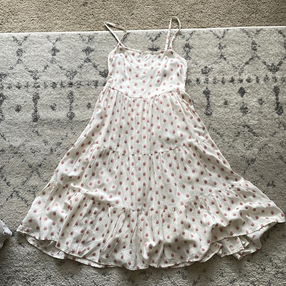 White & Pink Flowey Dress - Picture 1 of 5